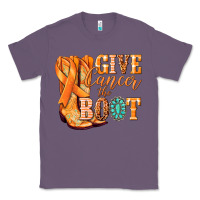 Lavender Give Cancer the boot Kidney Cancer orange ribbon Classic Tee - NancyCooperArtShop