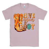 Lilac Give Cancer the boot Kidney Cancer orange ribbon Classic Tee - NancyCooperArtShop
