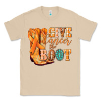 Mushroom Give Cancer the boot Kidney Cancer orange ribbon Classic Tee - NancyCooperArtShop