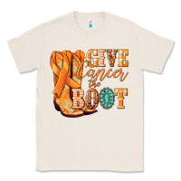 Natural Give Cancer the boot Kidney Cancer orange ribbon Classic Tee - NancyCooperArtShop