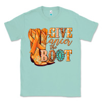 Seafoam Give Cancer the boot Kidney Cancer orange ribbon Classic Tee - NancyCooperArtShop