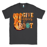 Smoke Give Cancer the boot Kidney Cancer orange ribbon Classic Tee - NancyCooperArtShop