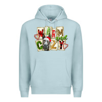 Blue Mist warm and cozy donkey Premium Hoodie - FaDigitalArtStudio