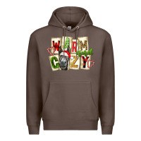 Coffee warm and cozy donkey Premium Hoodie - FaDigitalArtStudio