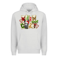 Dove Grey warm and cozy donkey Premium Hoodie - FaDigitalArtStudio