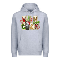 Heather Grey warm and cozy donkey Premium Hoodie - FaDigitalArtStudio