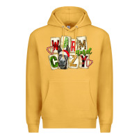 Mustard warm and cozy donkey Premium Hoodie - FaDigitalArtStudio