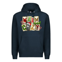 Navy warm and cozy donkey Premium Hoodie - FaDigitalArtStudio
