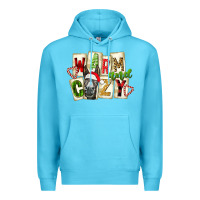 Ocean Blue warm and cozy donkey Premium Hoodie - FaDigitalArtStudio