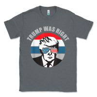 Charcoal Heather trump was right republican conservative political t shirt Classic Tee - minhPixels
