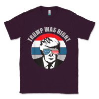 Plum trump was right republican conservative political t shirt Classic Tee - minhPixels