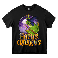 Black Hocus Croakus Frog Heavy Core Tee - LillyAllenDesigns
