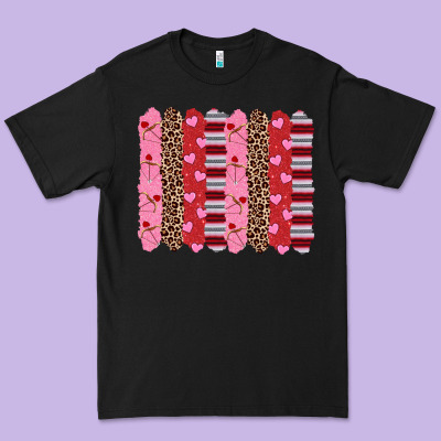 Valentine's Day Brushstrokes Premium Tee Designed By Ranaportraitstore