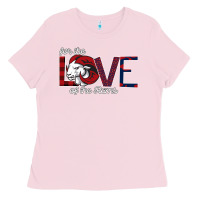 Bubblegum Pink For the Love of the Rams Ladies Tee - Bettercallsaul