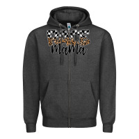 Charcoal Heather race mama Zipper Hoodie - SublimationCraftShop