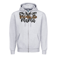 Heather Grey race mama Zipper Hoodie - SublimationCraftShop