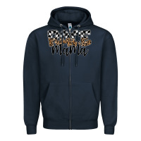 Navy race mama Zipper Hoodie - SublimationCraftShop