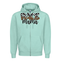 Seafoam race mama Zipper Hoodie - SublimationCraftShop