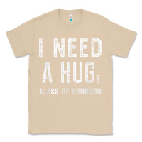 Mushroom I Need a HUGe Glass of Bourbon T Shirt Bourbon Gifts for Him Classic Tee - minhPixels