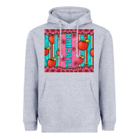 Heather Grey teacher with  flower glitter and serape leopard Heavyweight Hoodie - Artiststas