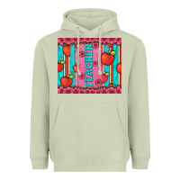 Matcha teacher with  flower glitter and serape leopard Heavyweight Hoodie - Artiststas