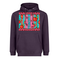 Plum teacher with  flower glitter and serape leopard Heavyweight Hoodie - Artiststas
