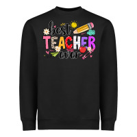 Black iBest Teacher Ever Heavyweight Sweatshirt - CowhideDigitalArt