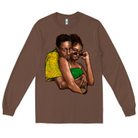 Chestnut Black couple Long Sleeve Tee - HowdyJamesFarm