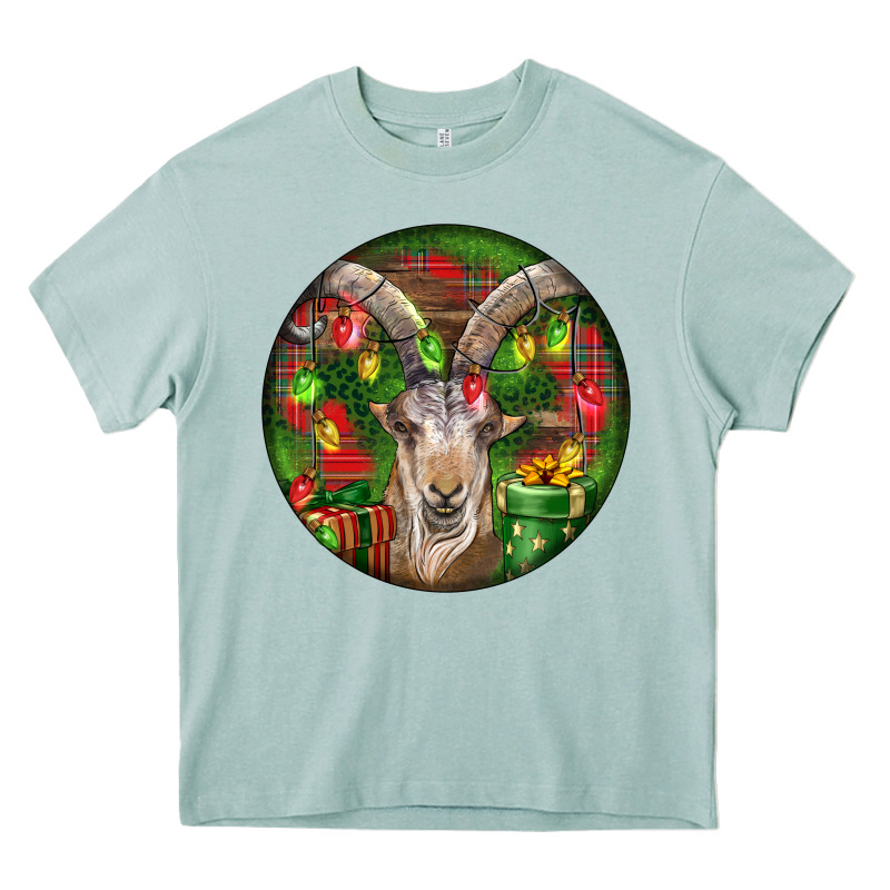 Spanish Goat Christmas Ornament Heavy Core Tee by LillyAllenDesigns | Teevron