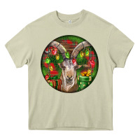 Mossy Spanish Goat Christmas Ornament Heavy Core Tee - LillyAllenDesigns