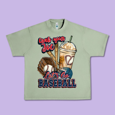 Grab Your Joe Lets Go Baseball Urban Heavy Tee Designed By Howdyjamesfarm