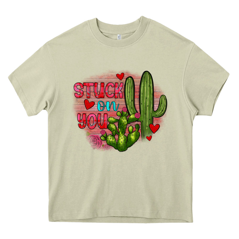 Stuck On You Cactus Heavy Core Tee by JahusDesignShop | Teevron