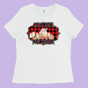 I Put Out For Santa Ladies Tee Designed By Bettercallsaul