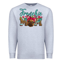 Heather Grey french bulldog mom Premium Sweatshirt - Artiststas