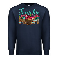 Navy french bulldog mom Premium Sweatshirt - Artiststas