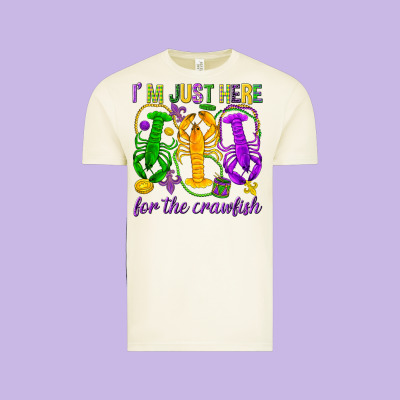 I'm Just Here For The Crawfish Vintage Tee Designed By Howdyjamesfarm