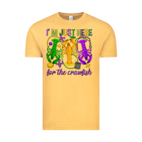 Vintage Mustard I'm just here for the Crawfish Vintage Tee - HowdyJamesFarm