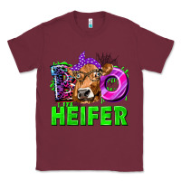 Burgundy Boo Heifer Cow Classic Tee - texasbilliewilder
