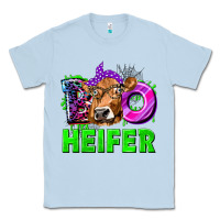 Dusty Blue Boo Heifer Cow Classic Tee - texasbilliewilder