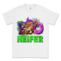 White Boo Heifer Cow Classic Tee - texasbilliewilder