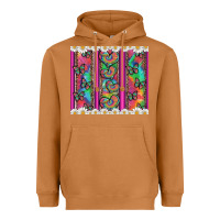 Meerkat tie dye hearts and butterfly with flowers Heavyweight Hoodie - Artiststas