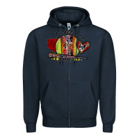 Navy softball vibes Zipper Hoodie - SublimationCraftShop