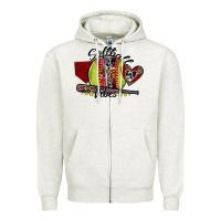 Oatmeal Heather softball vibes Zipper Hoodie - SublimationCraftShop