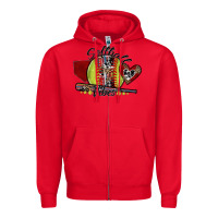 Red softball vibes Zipper Hoodie - SublimationCraftShop