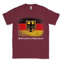 Burgundy Germany German Flag Deutschland Souvenir Gift Alemania Classic Tee - minhPixels