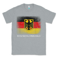 Heather Grey Germany German Flag Deutschland Souvenir Gift Alemania Classic Tee - minhPixels