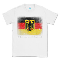 White Germany German Flag Deutschland Souvenir Gift Alemania Classic Tee - minhPixels