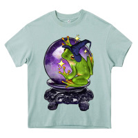 Arona Halloween Frog With Crystal Ball Heavy Core Tee - LillyAllenDesigns