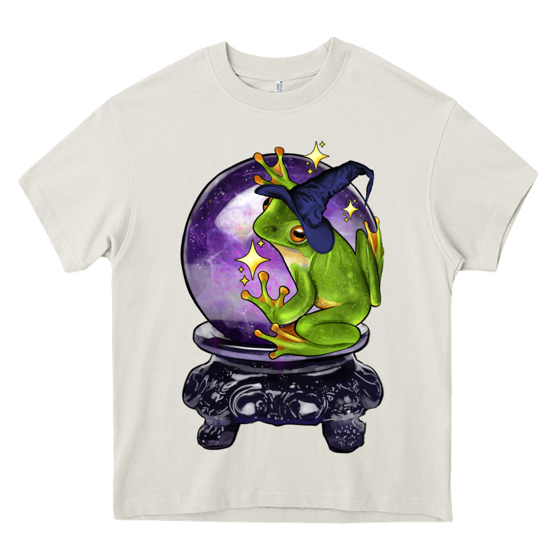 Halloween Frog With Crystal Ball Heavy Core Tee by LillyAllenDesigns | Teevron