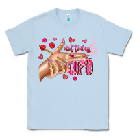 Dusty Blue Not Today Cupid Classic Tee - CowhideDigitalArt